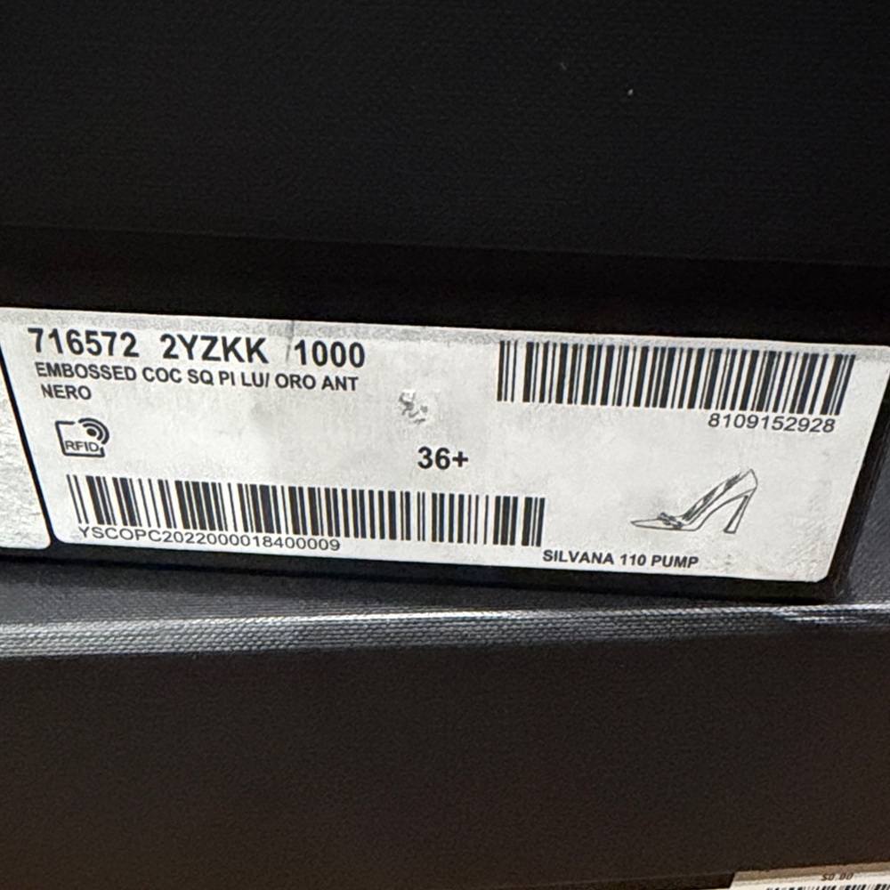 Saint Laurent Silvana black pump heels - Picture 2 of 2